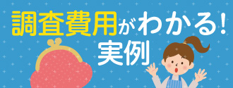 調査費用がわかる！実例